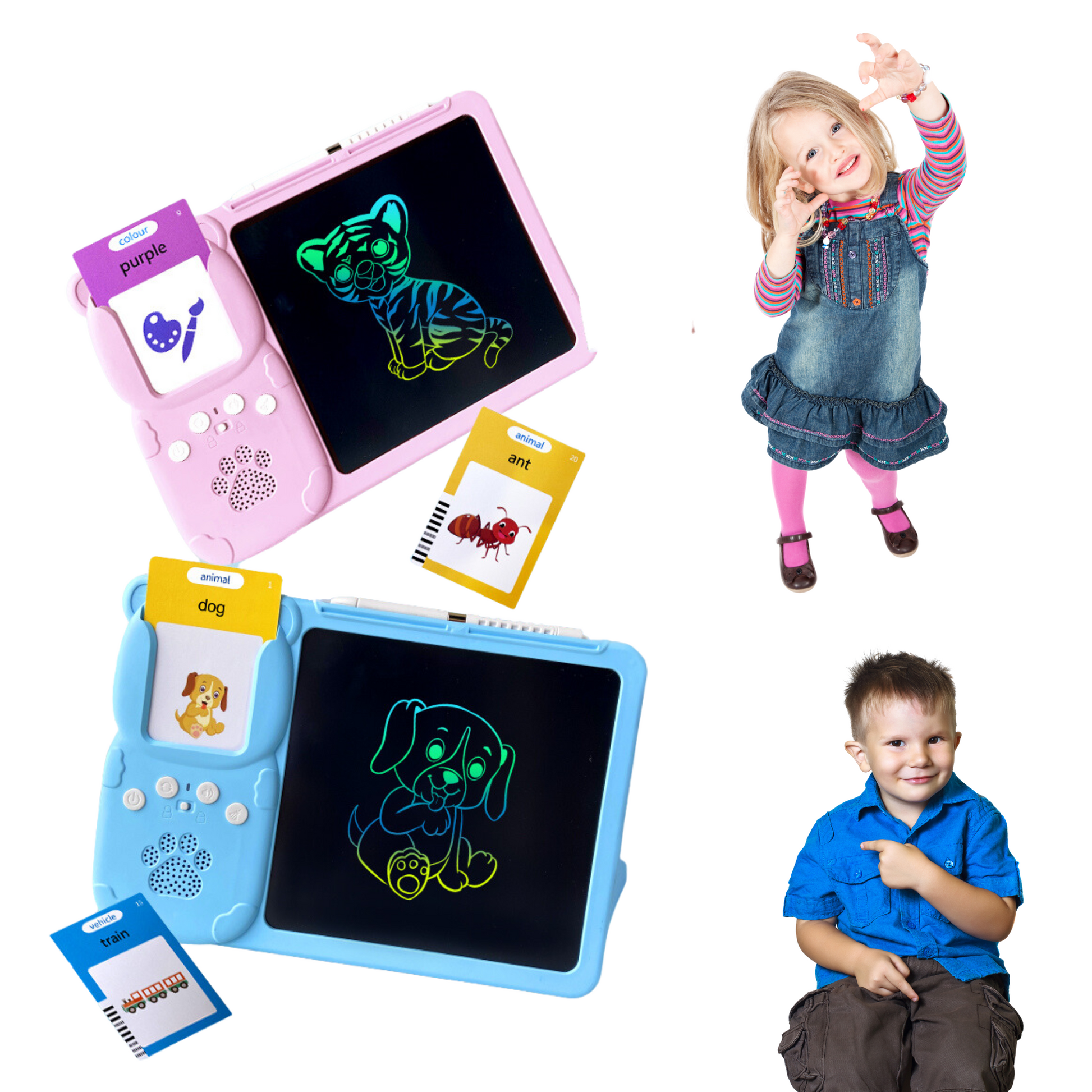 Cartes Flash parlantes 2 en 1 avec tablette – Kinder Spot