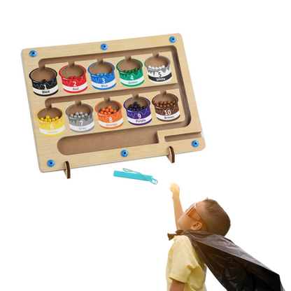 Wooden Magnetic Color Sorting Maze