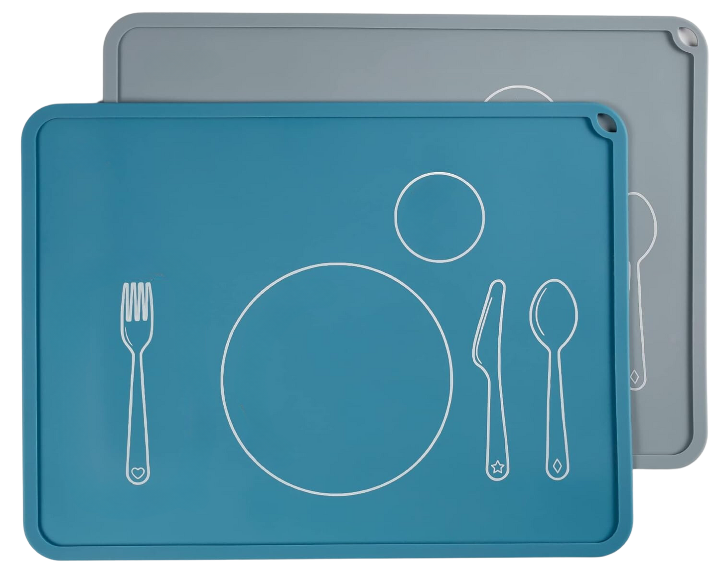 Kids Silicone Placemat for Dining Table | Table Setting Learning