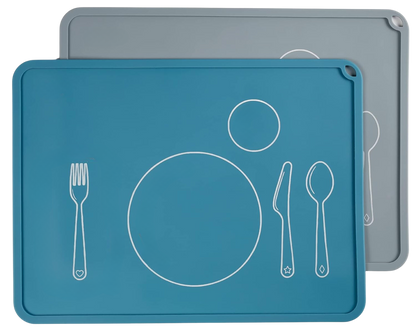 Kids Silicone Placemat for Dining Table | Table Setting Learning