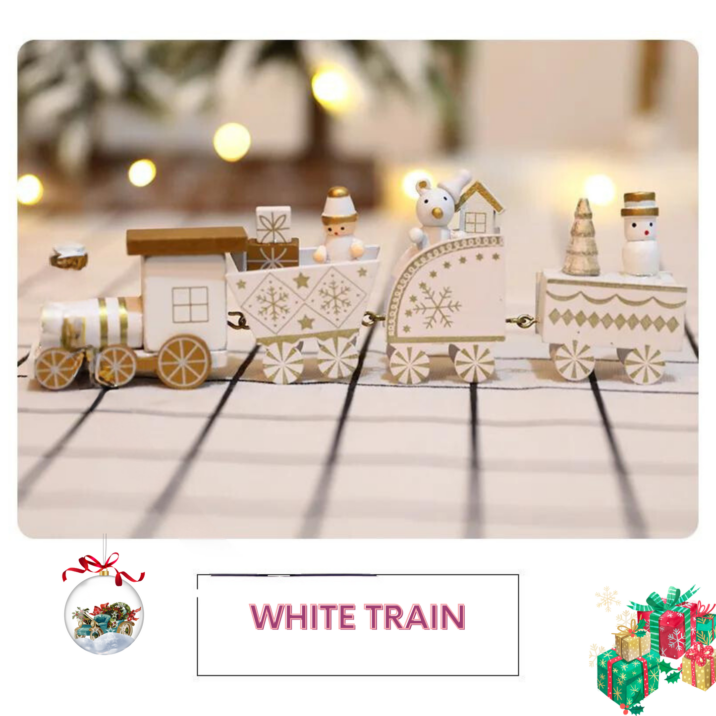 Christmas Wooden Train