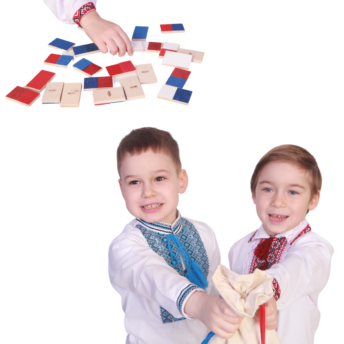 Tactile-Visual Dominoes