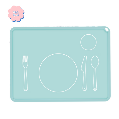 Kids Silicone Placemat for Dining Table | Table Setting Learning